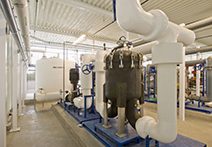 Pipes and filtration for a water based cooling system used in industrial hi-tech manufacturing.Click on any of the thumbnails below to see more images in my HVAC lightbox.